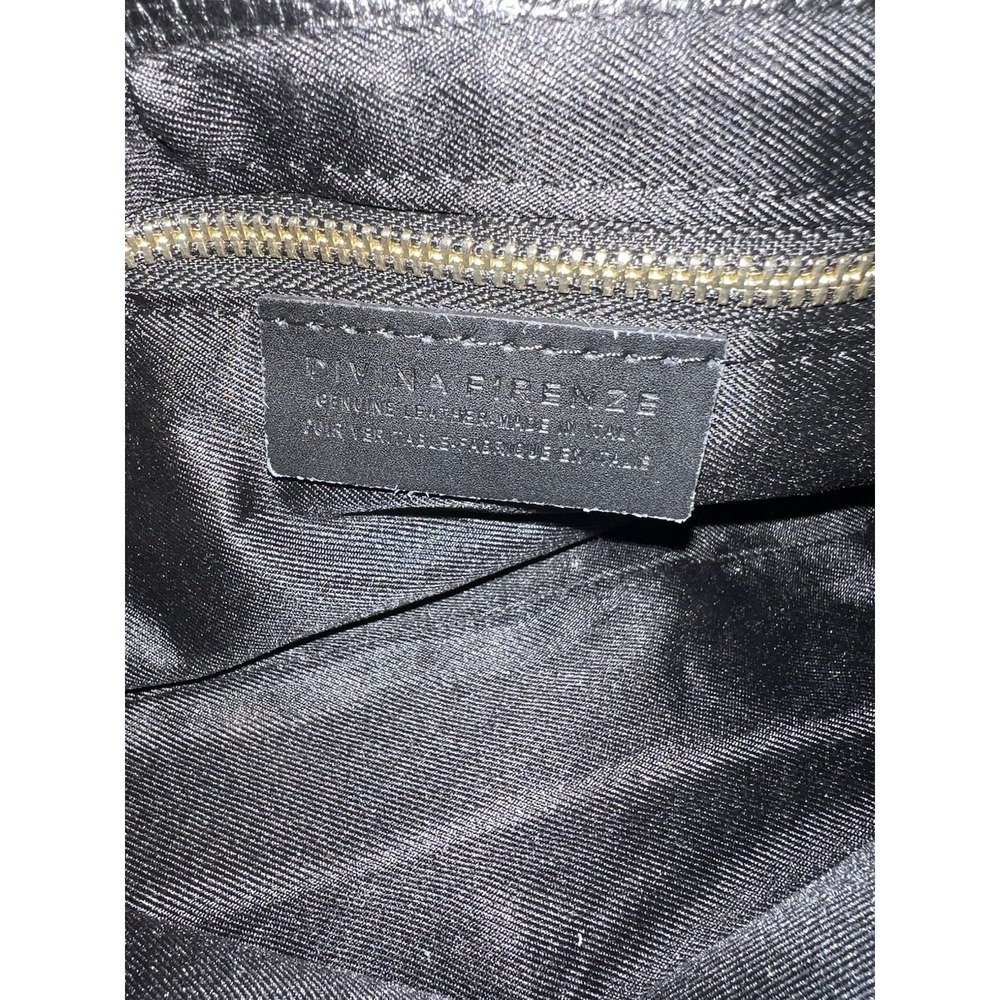 🇮🇹 Divina Firenze Italian Leather Black Crossbody Shoulder Flap Bag Abbi - Picture 7 of 7